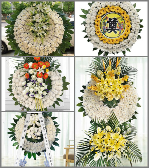 山东青岛即墨市段泊岚镇东瓦戈庄二村花圈速递